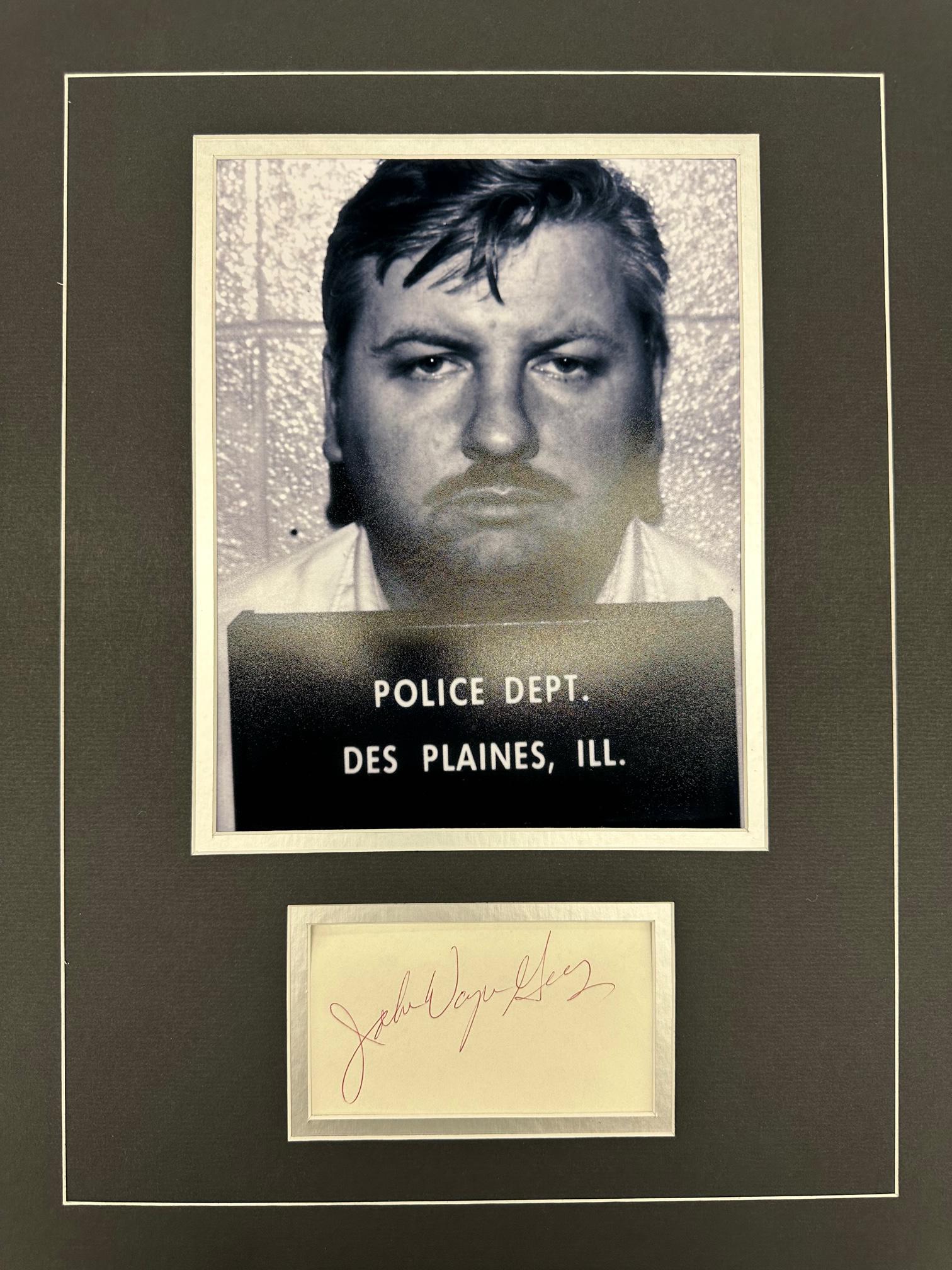John WAYNE Gacy Autographed Display (1 of 1)