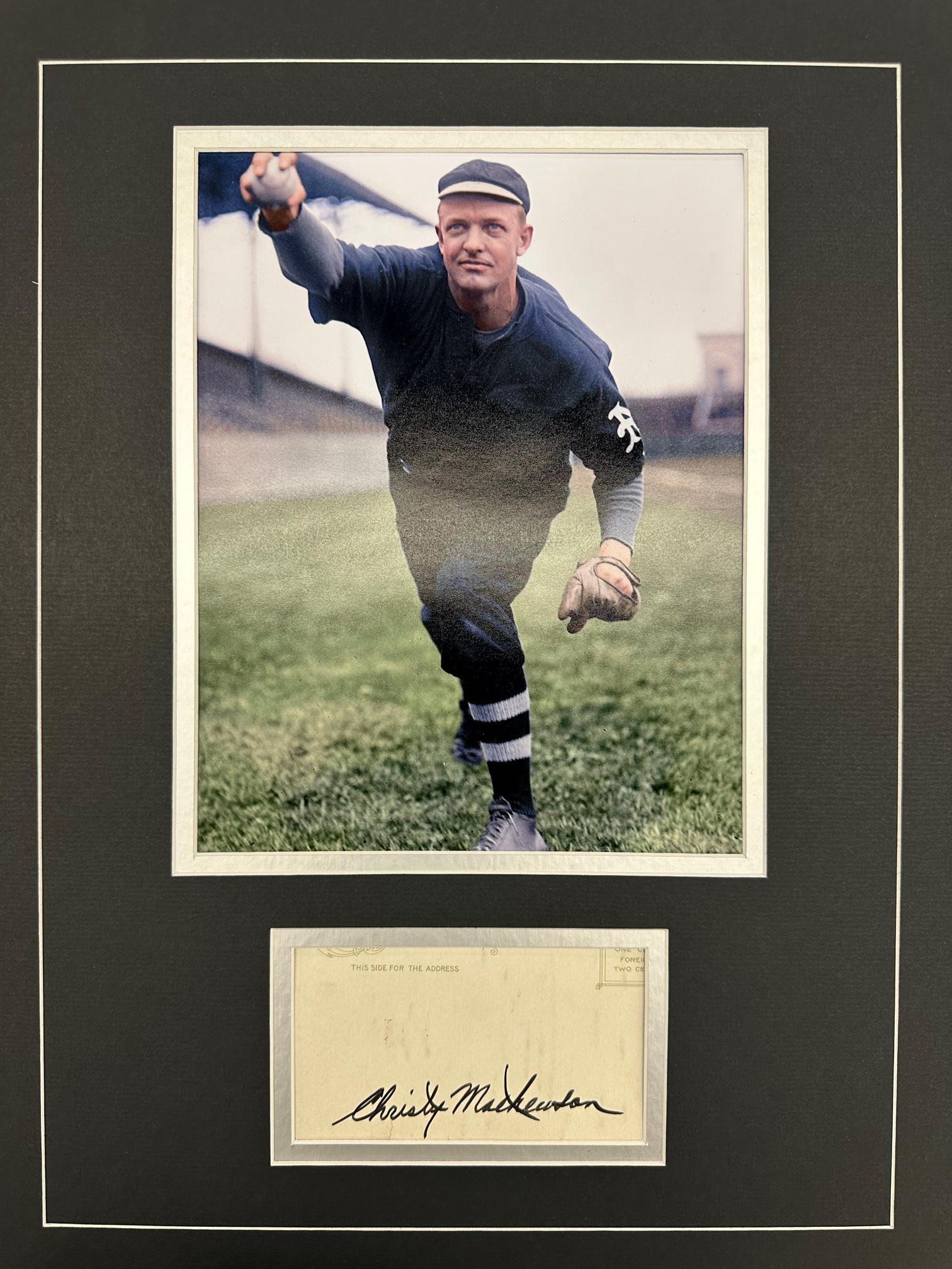 Christy Mathewson AUTOGRAPHED Display (1 of 1)