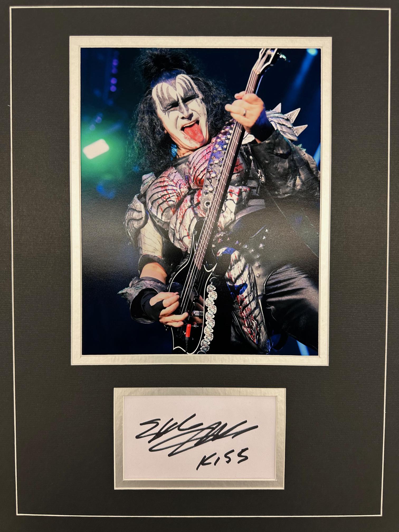Gene Simmons AUTOGRAPHED Display (1 of 1)