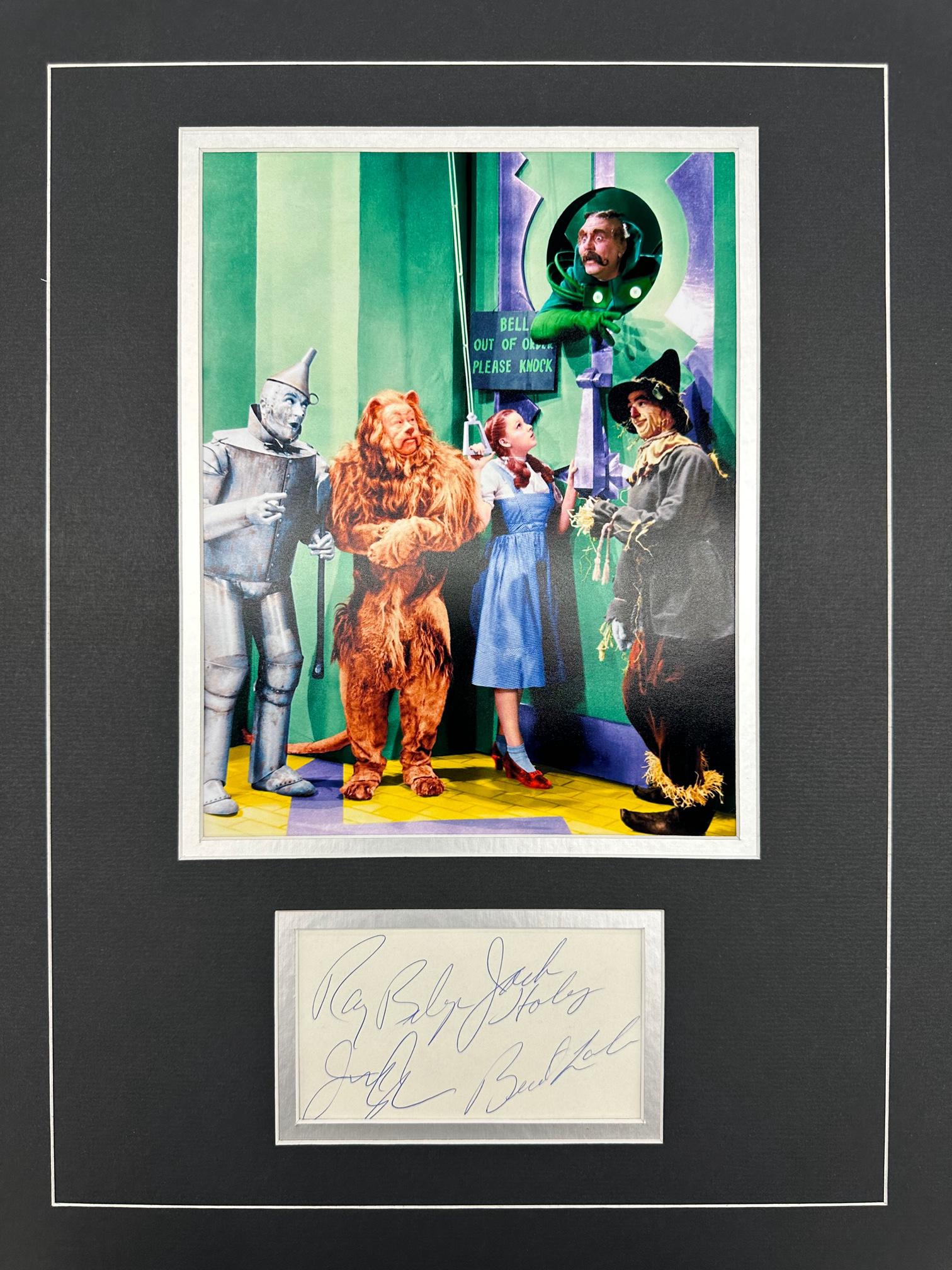 The Wizard of Oz Autographed Display (1 of 1)