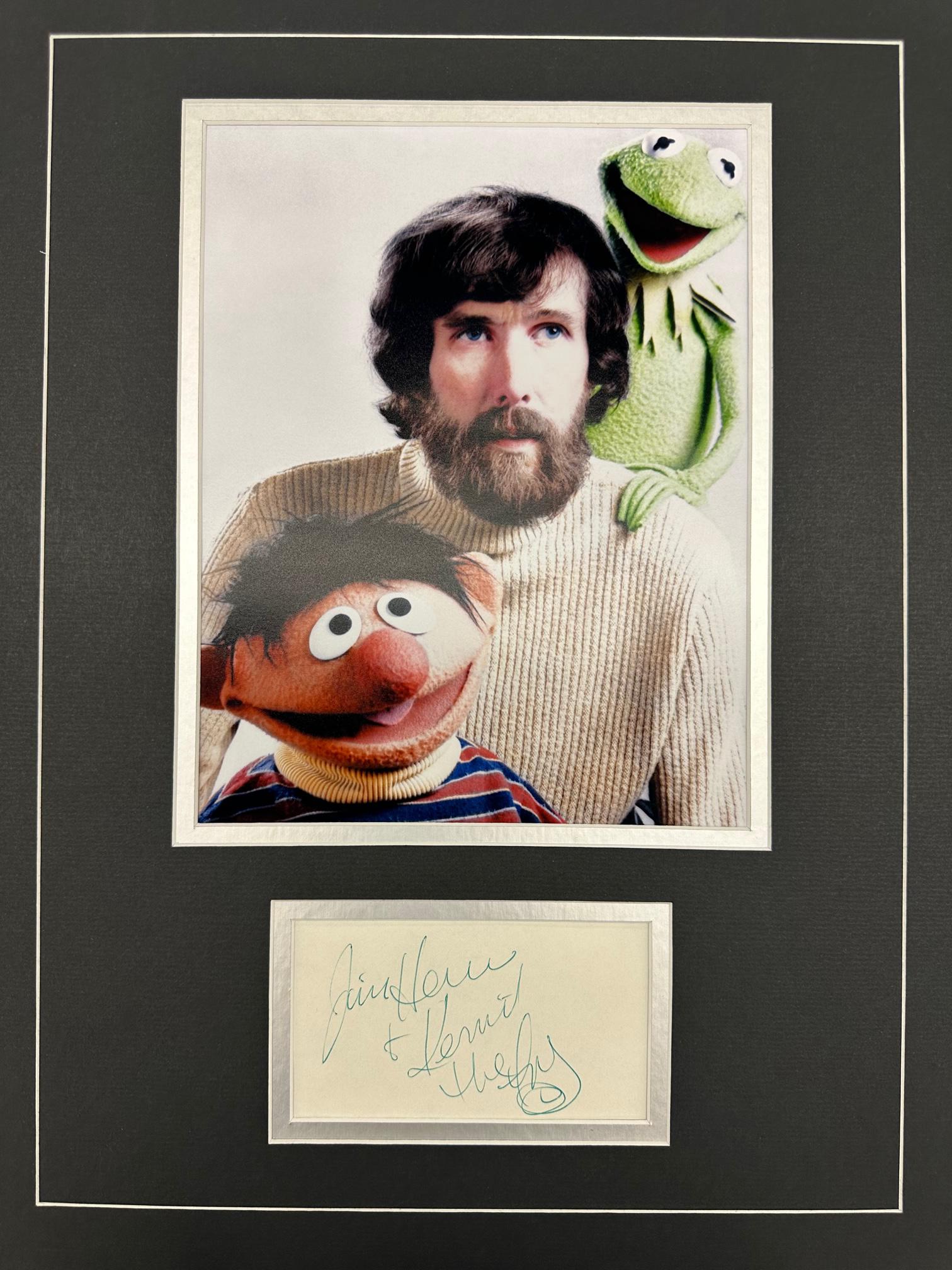 Jim Henson Autographed Display (1 of 1)