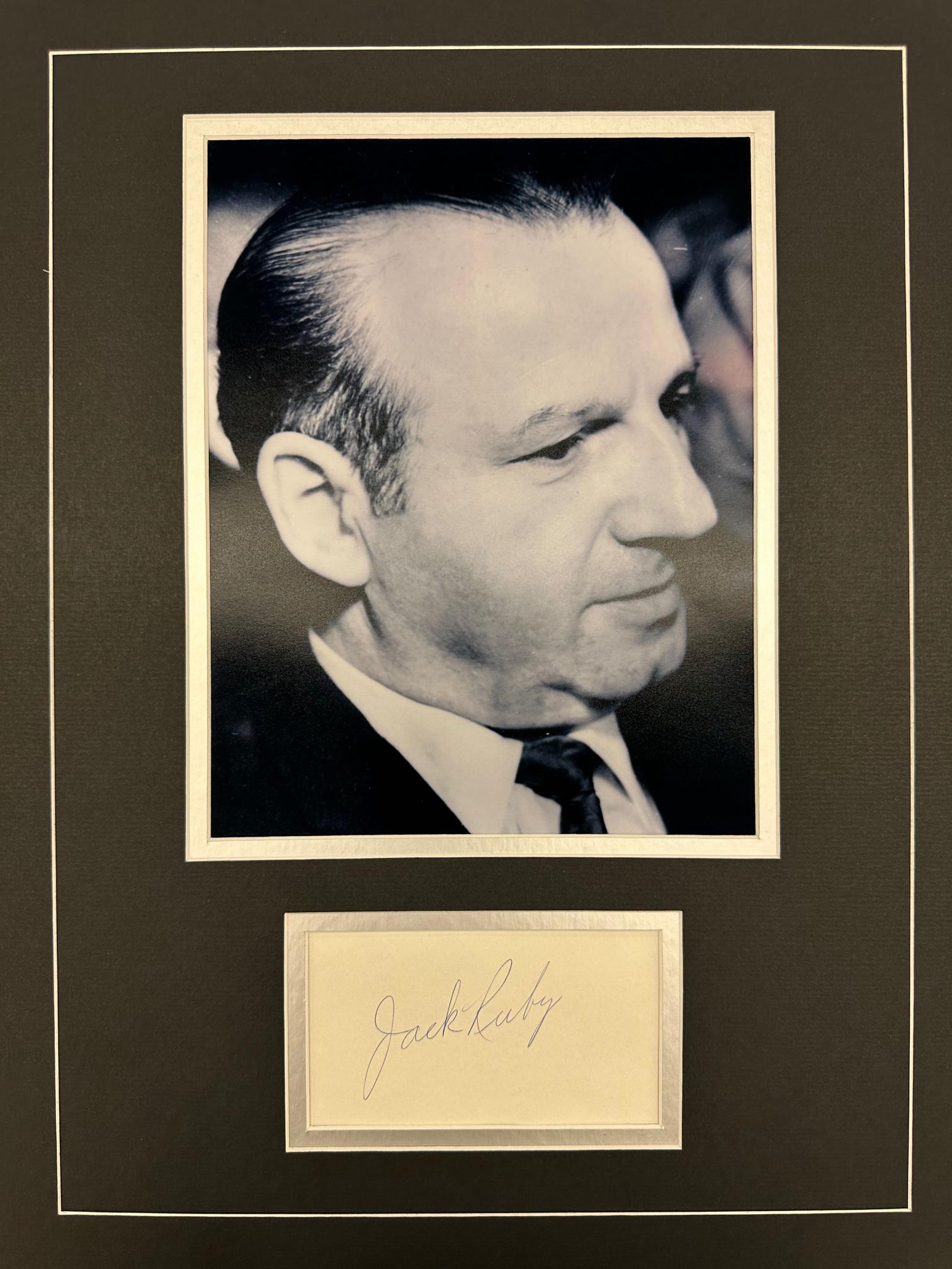 Jack Ruby Autographed Display (1 of 1)