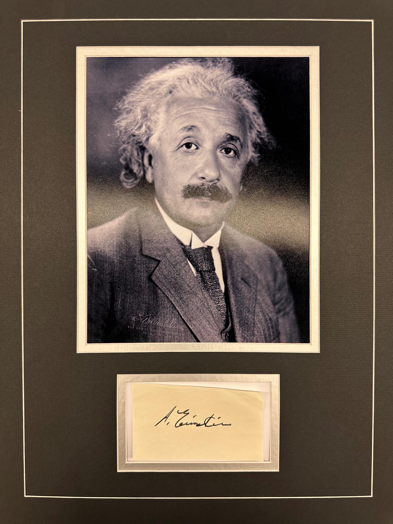 Albert Einstein Autographed DISPLAY (1 of 1)