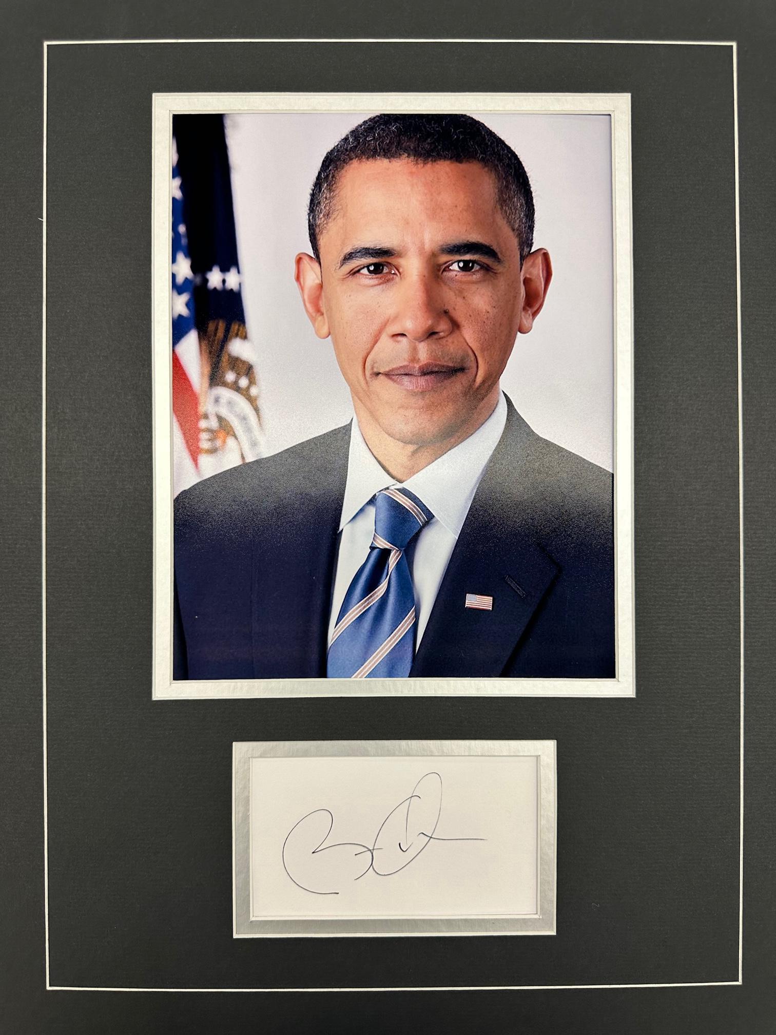 Obama Autographed Display (1 of 1)