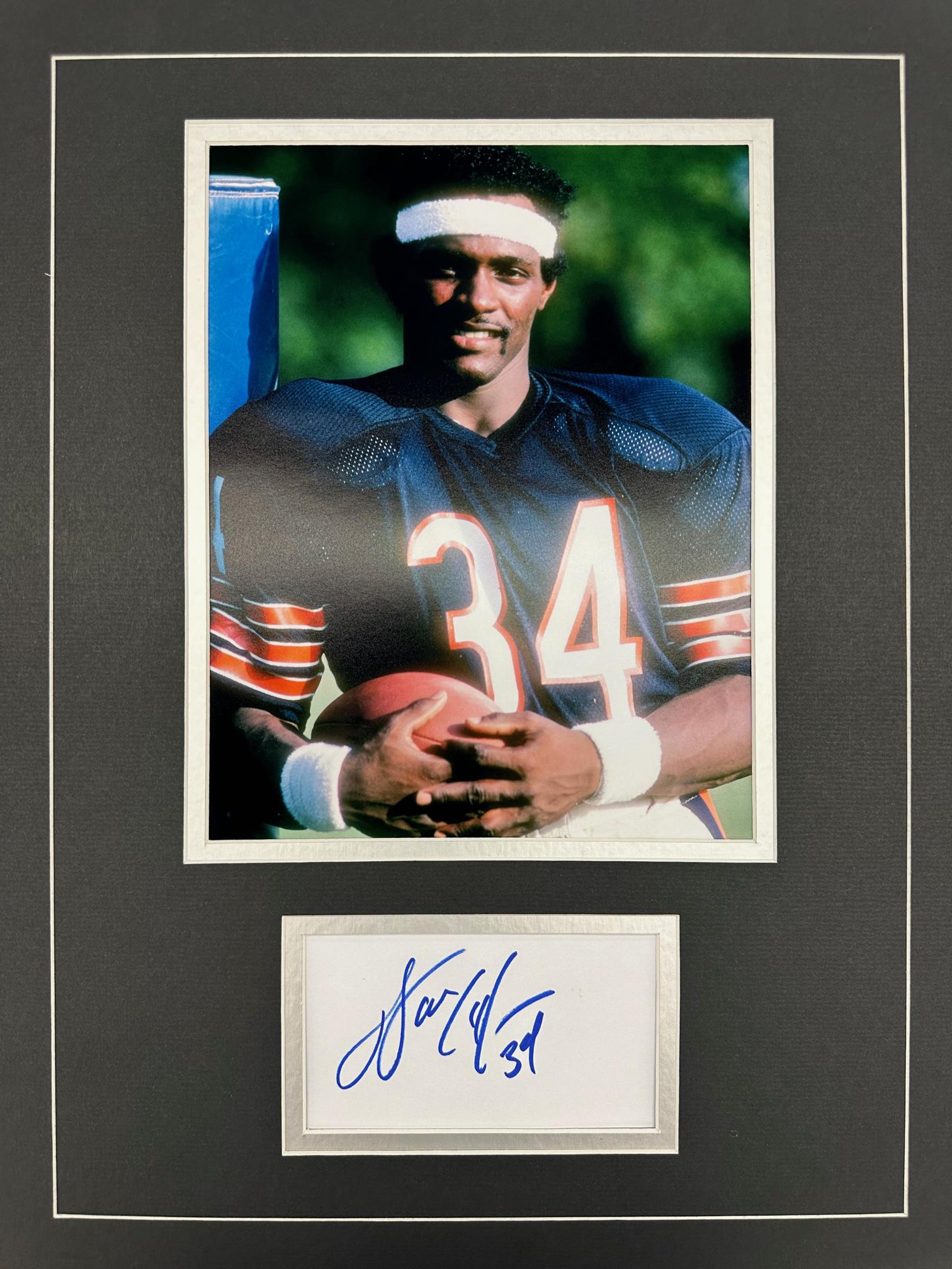 Walter Payton Autographed Display (1 of 1)