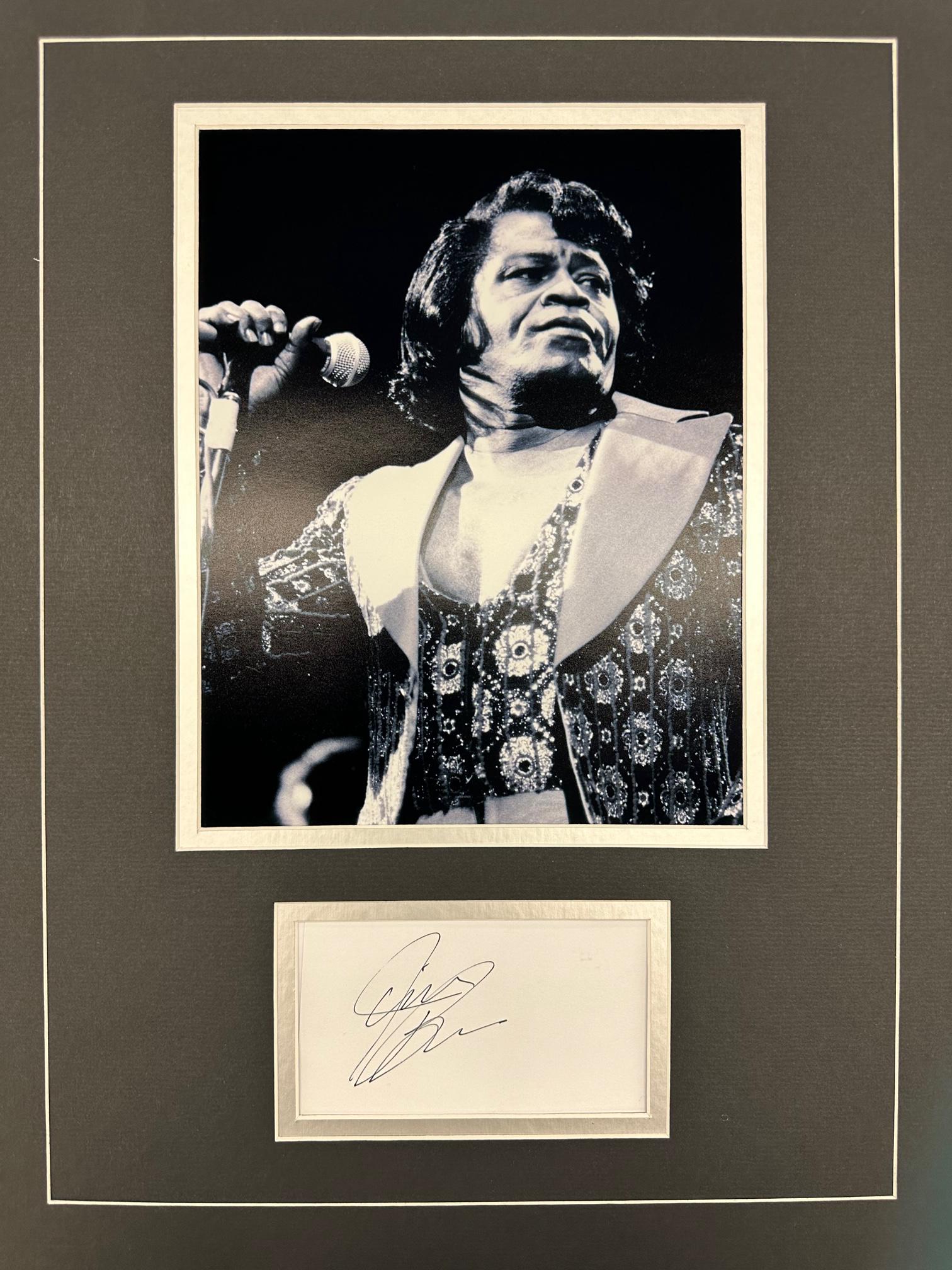 James Brown Autographed Display (1 of 1)