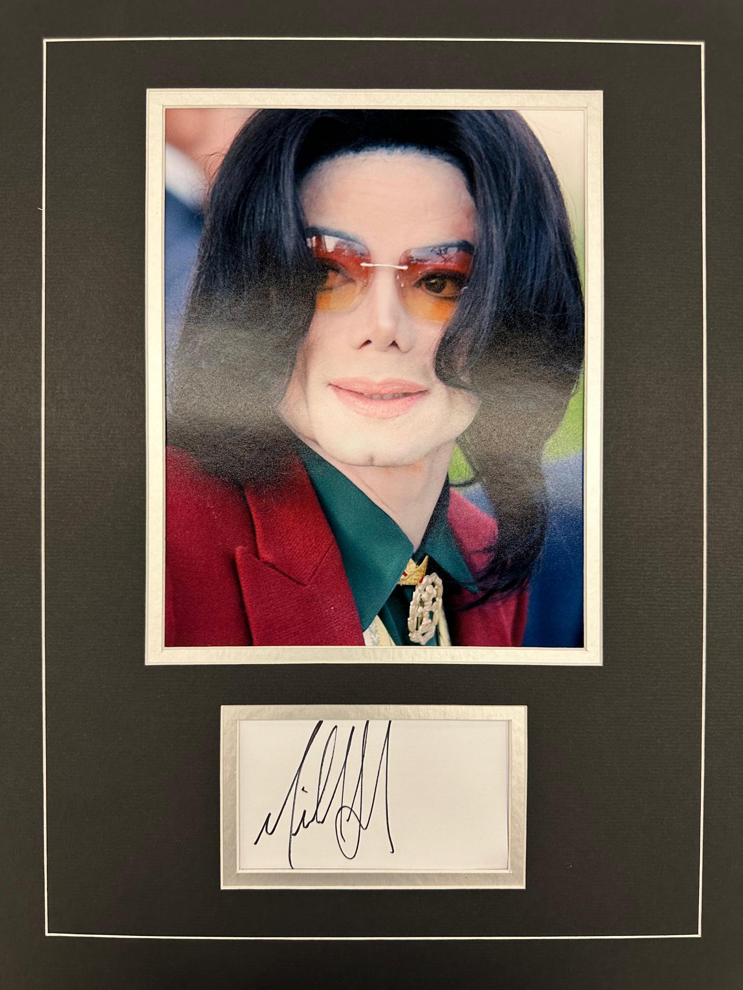 Michael Jackson AUTOGRAPHED Display (1 of 1)