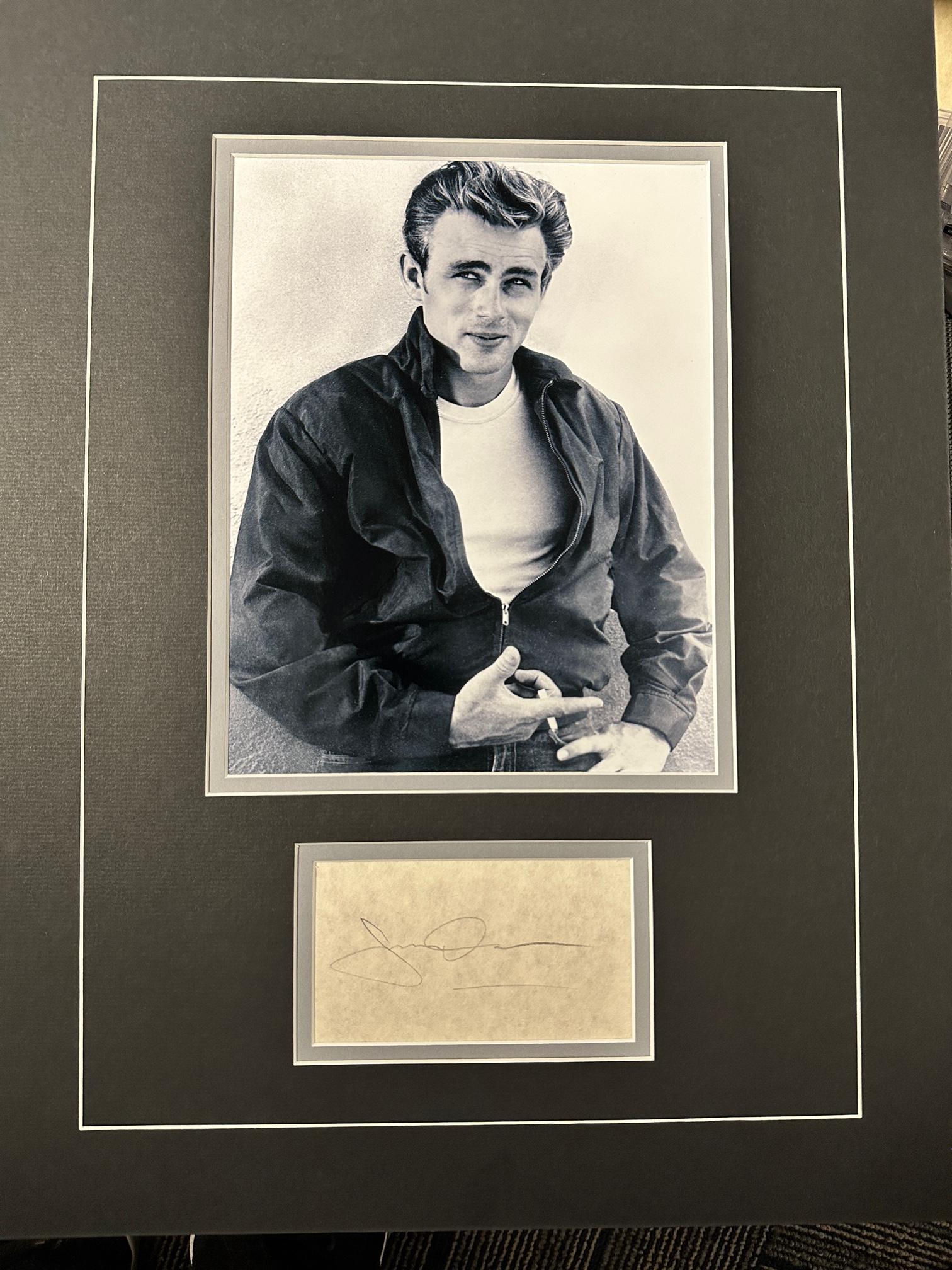 James Dean Autographed Display (1 of 1)
