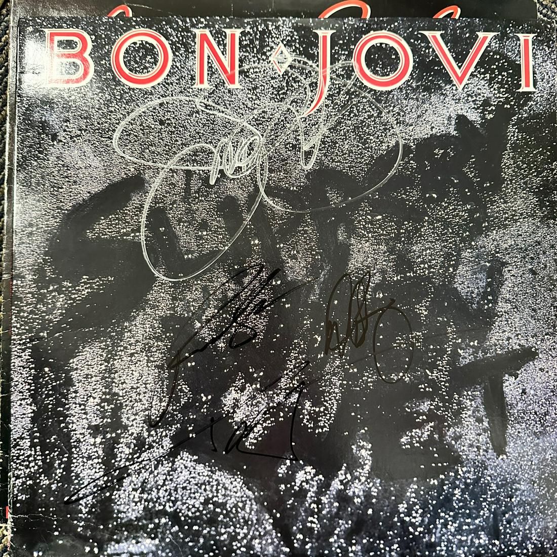 Bon Jovi Autographed ALBUM JON RICHIE TICO DAVID (1 of 1)