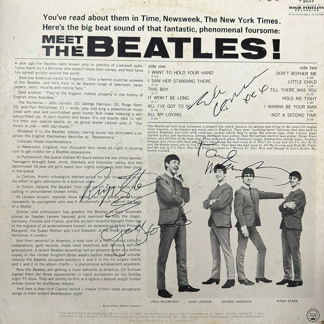 The Beatles Autographed Album All 4: Displays are not framed, and can be framed for a cost. Framed items will state they are framed in the name of the item. All signed items come with a COA. Ask any and all questions BEFORE bidding. Sign