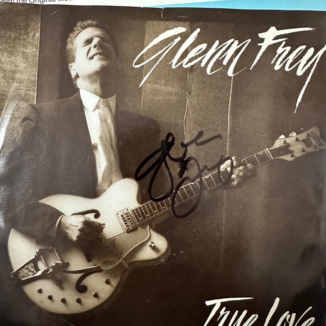 Glen Frey Autographed Album 45 Record (1 of 1)