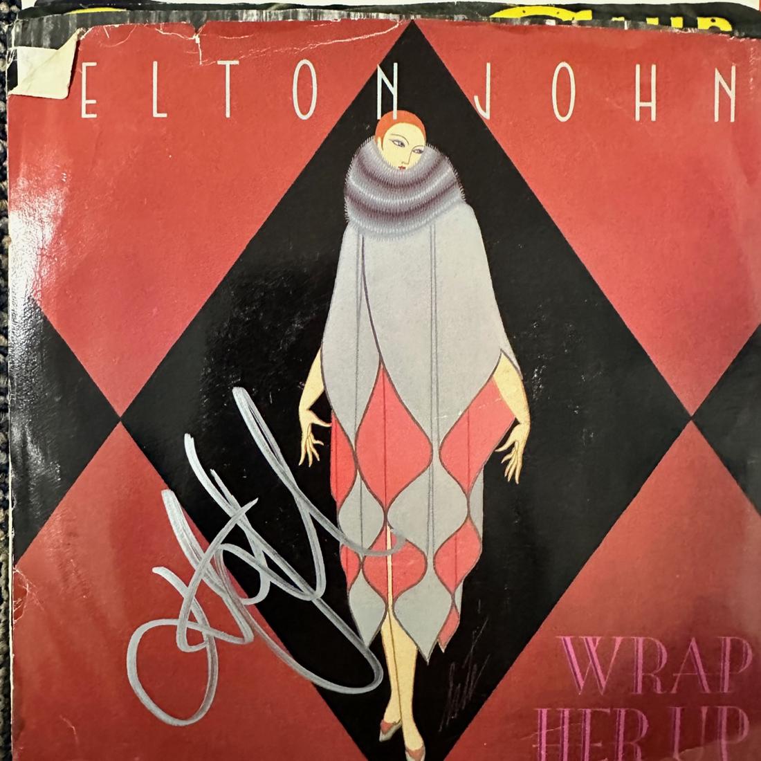 Elton John Autographed ALBUM 45 Record (1 of 1)