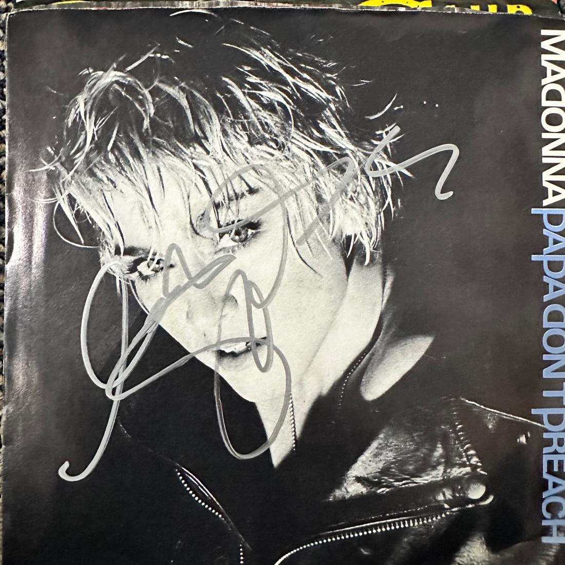Madonna Autographed ALBUM 45 Record (1 of 1)