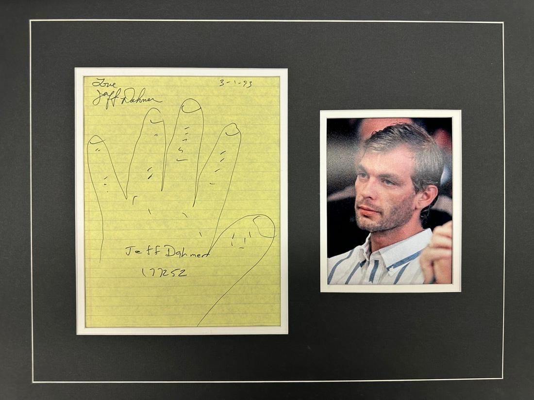 Jeffrey Dahmer Autographed Handprint (1 of 1)