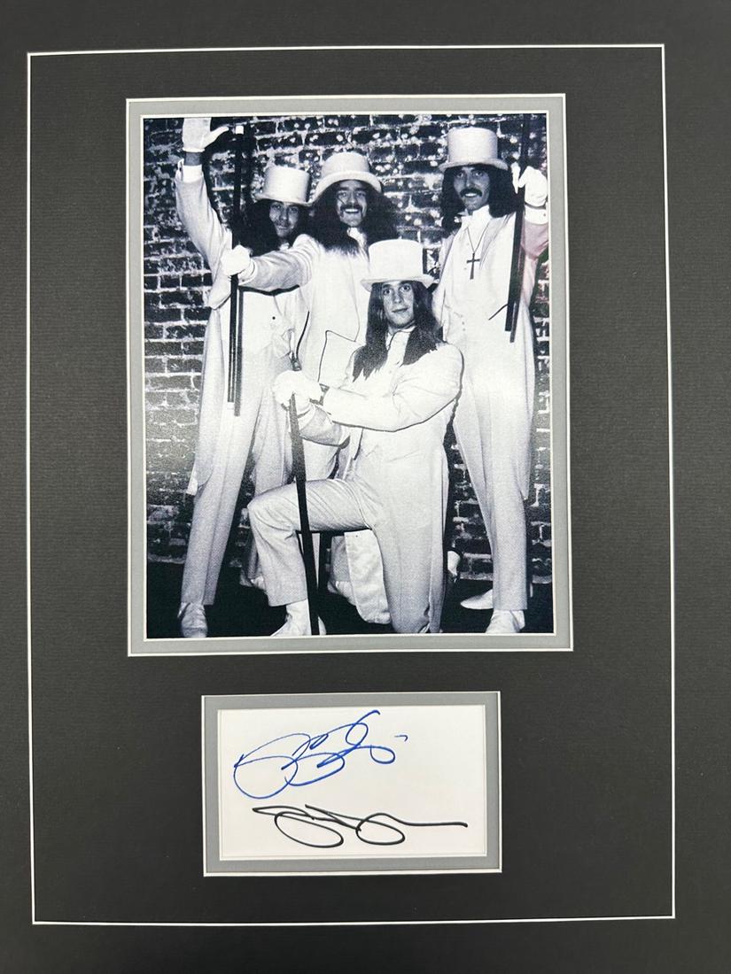 Ozzy and Tony Autographed Display (1 of 1)