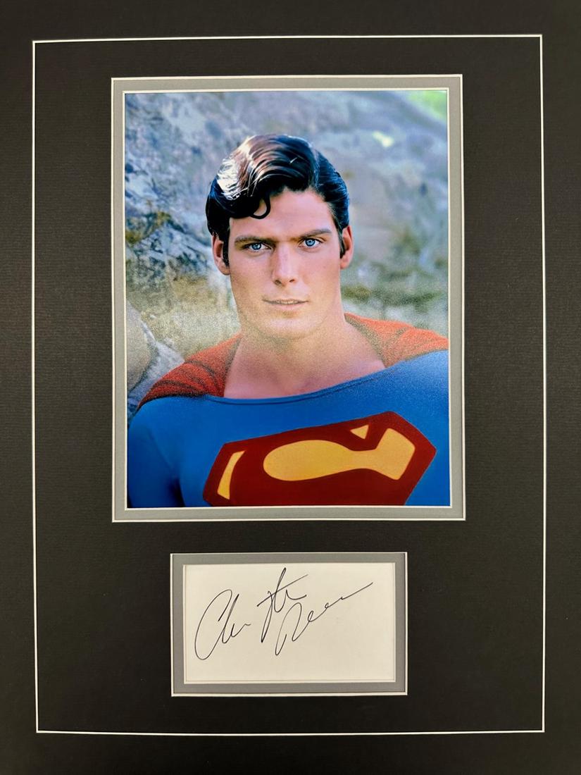 Chrisopher Reeve Autographed Display (1 of 1)