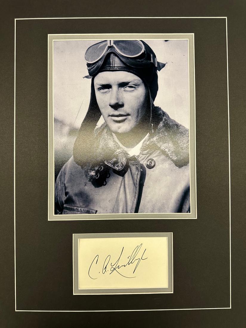 Charles Lindbergh AUTOGRAPHED Display (1 of 1)