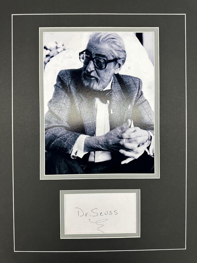 Dr.Seuss Autographed Display (1 of 1)