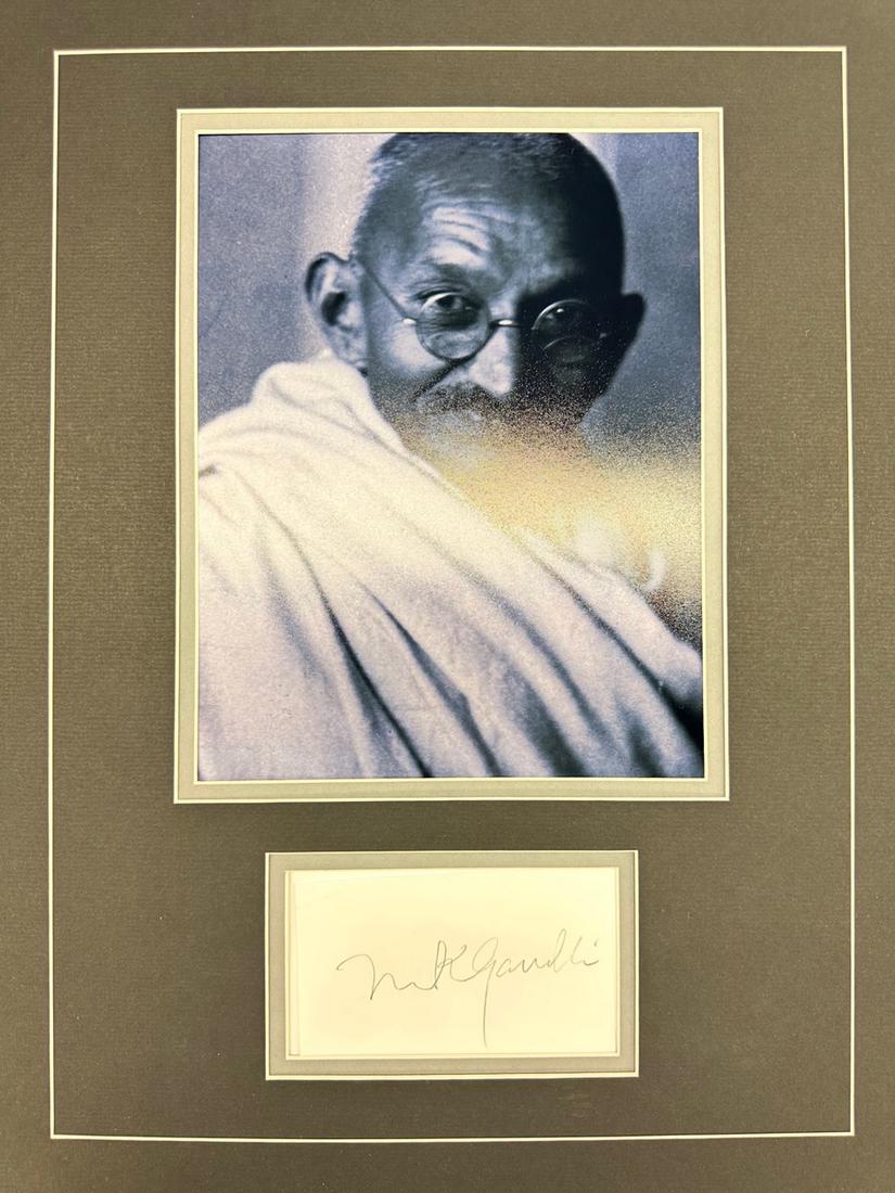 Ghandhi Autographed Display (1 of 1)