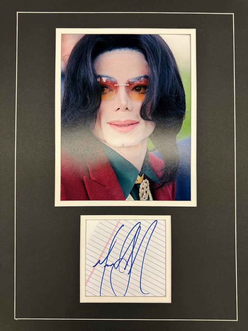 Michael Jackson Autographed DISPLAY (1 of 1)