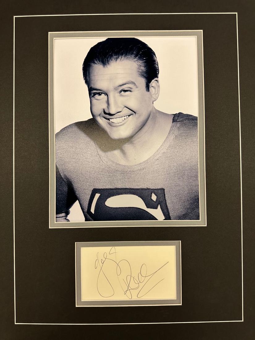 George Reeves AUTOGRAPHED Display (1 of 1)