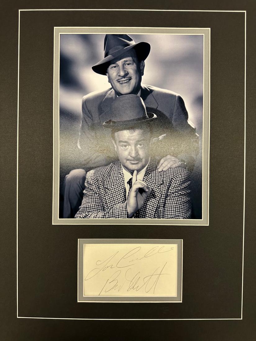Abbott & Costello Autographed DISPLAY (1 of 1)