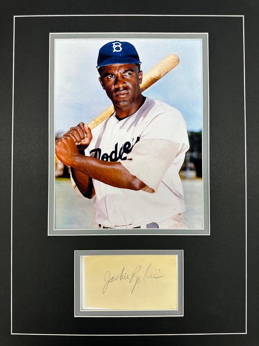 Jackie Robinson Autographed Display (1 of 1)