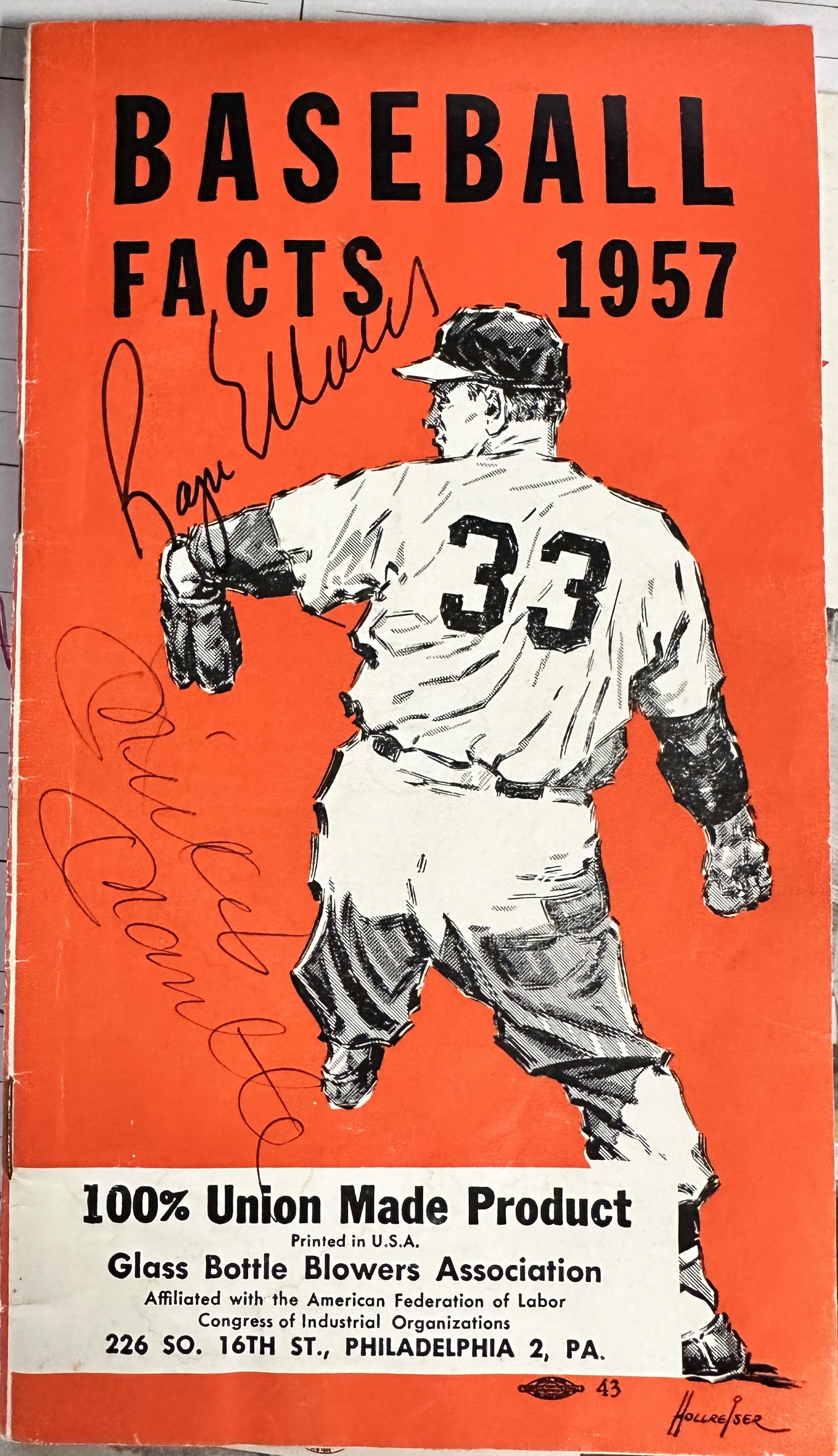 Roger Maris Mickey Mantle Autographed Book (1 of 1)