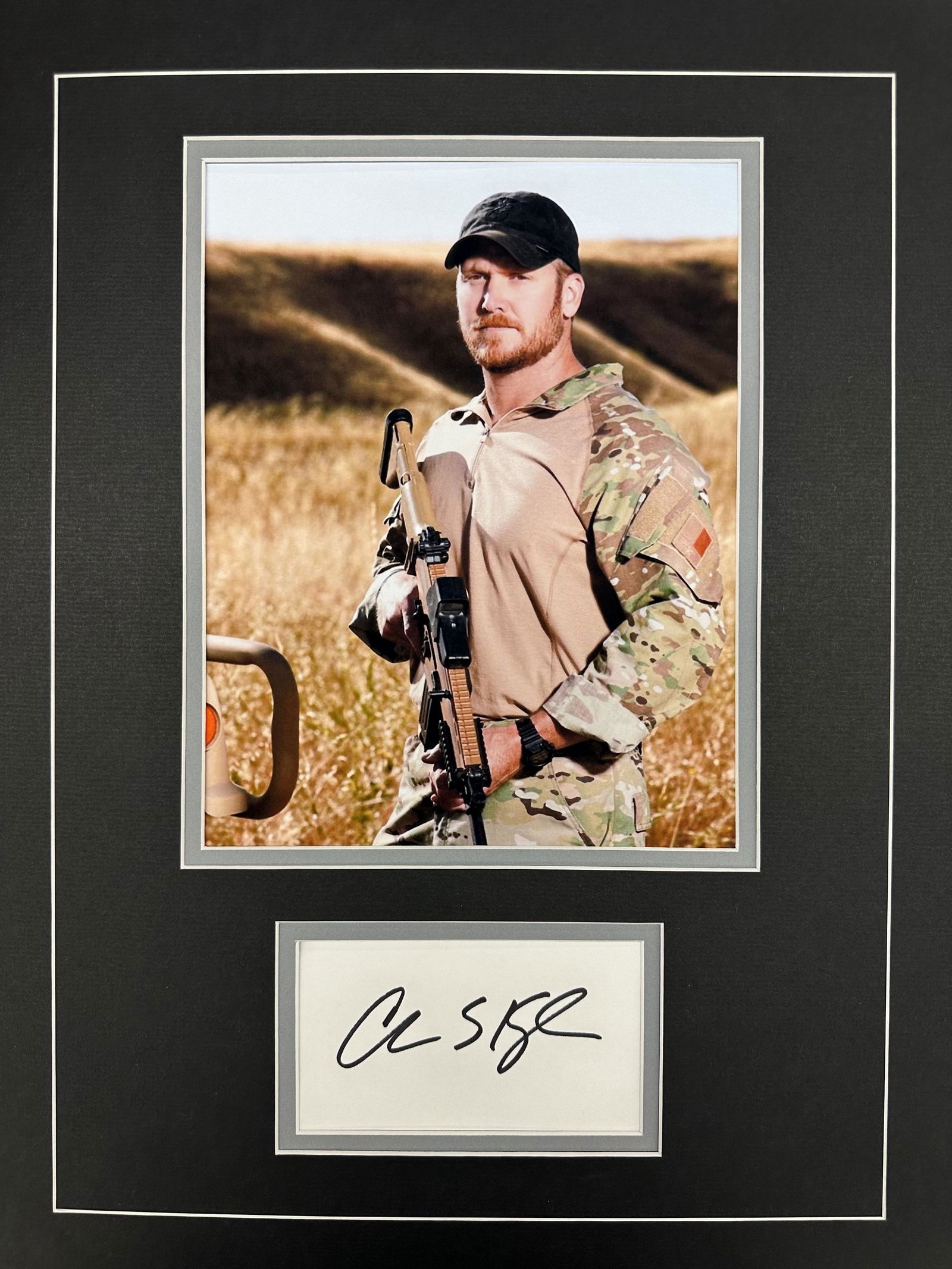 Chris Kyle Autographed Display (1 of 1)