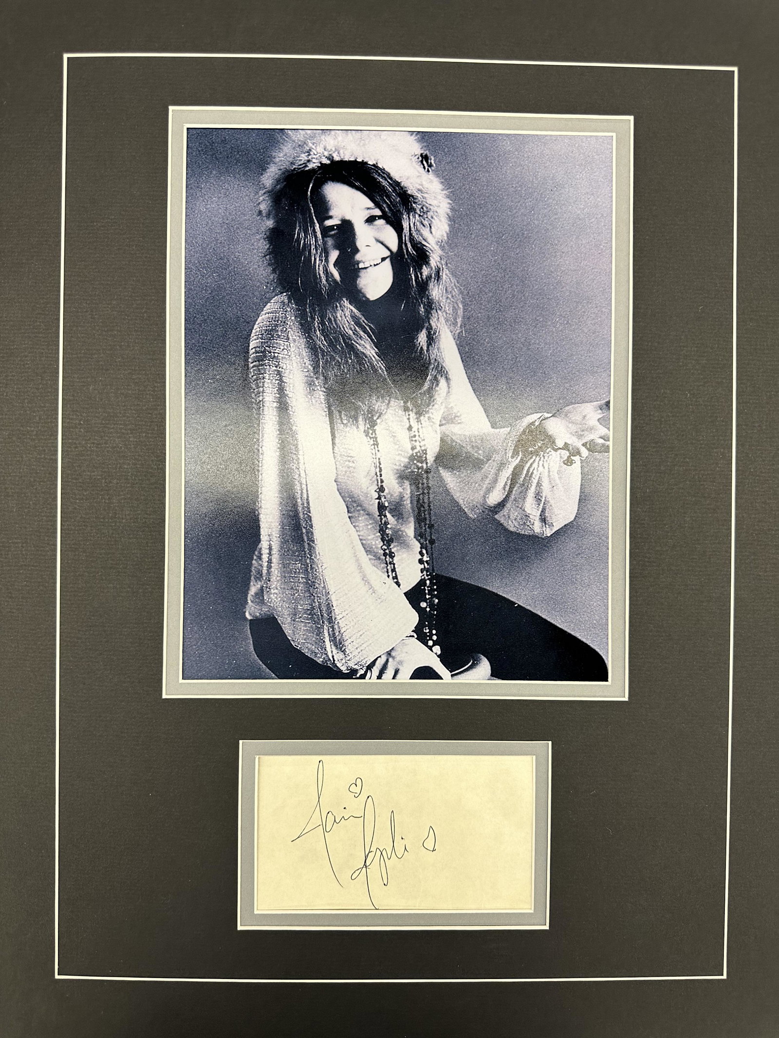 Janis Joplin Autographed DISPLAY (1 of 1)