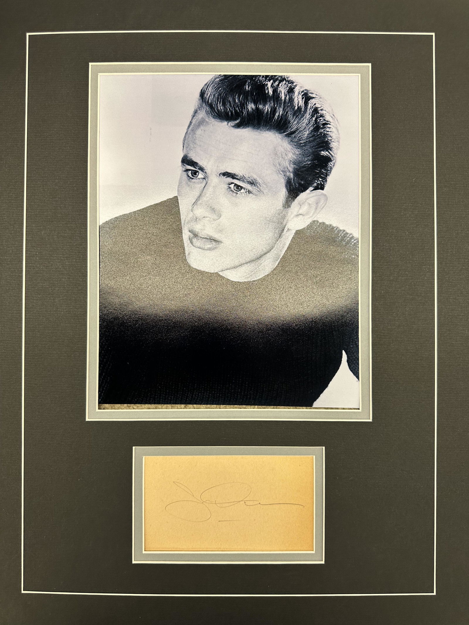 James Dean Autographed Display (1 of 1)