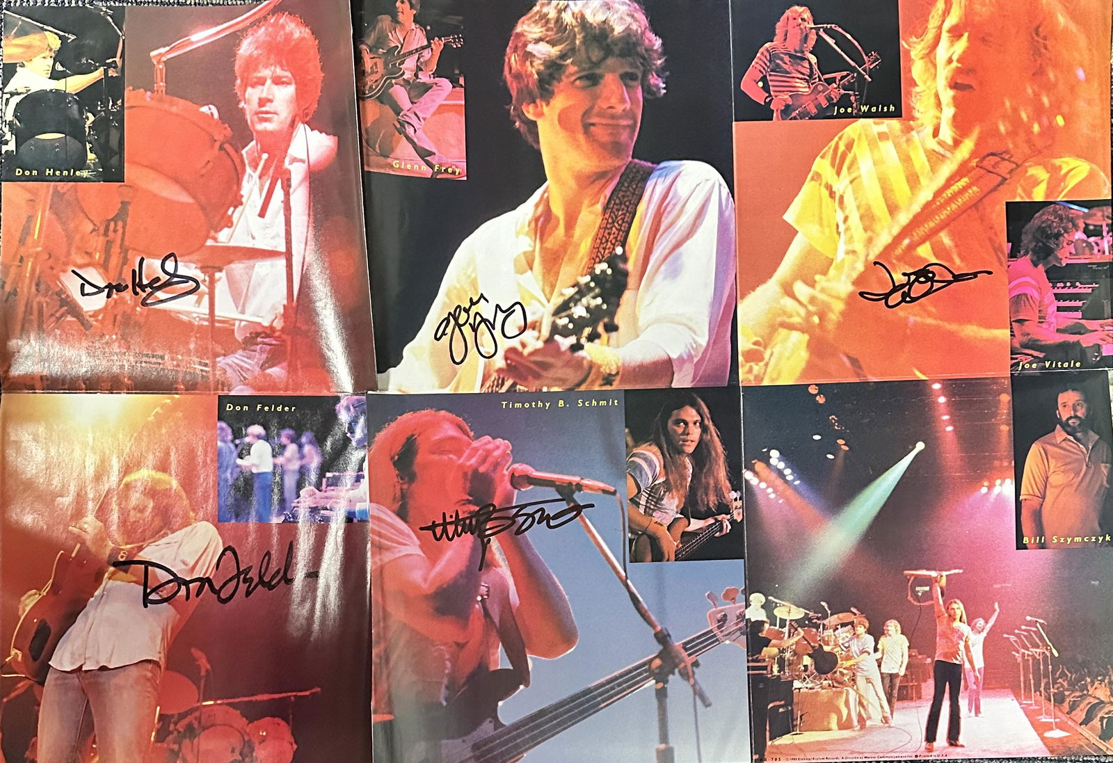 The Eagles Autographed Poster All 5 (1 of 1)