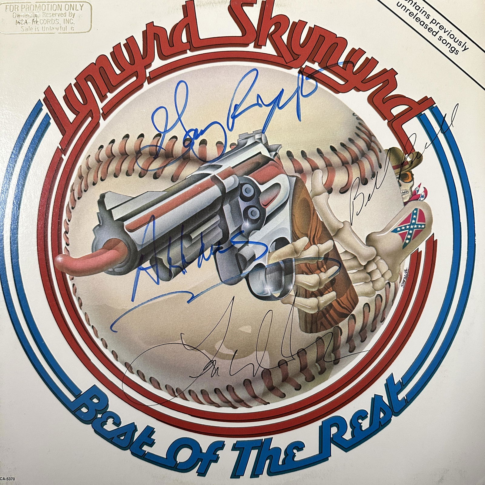 Lynyrd Skynyrd Autographed Album GARY LEON BILLY ARTIMUS (1 of 1)