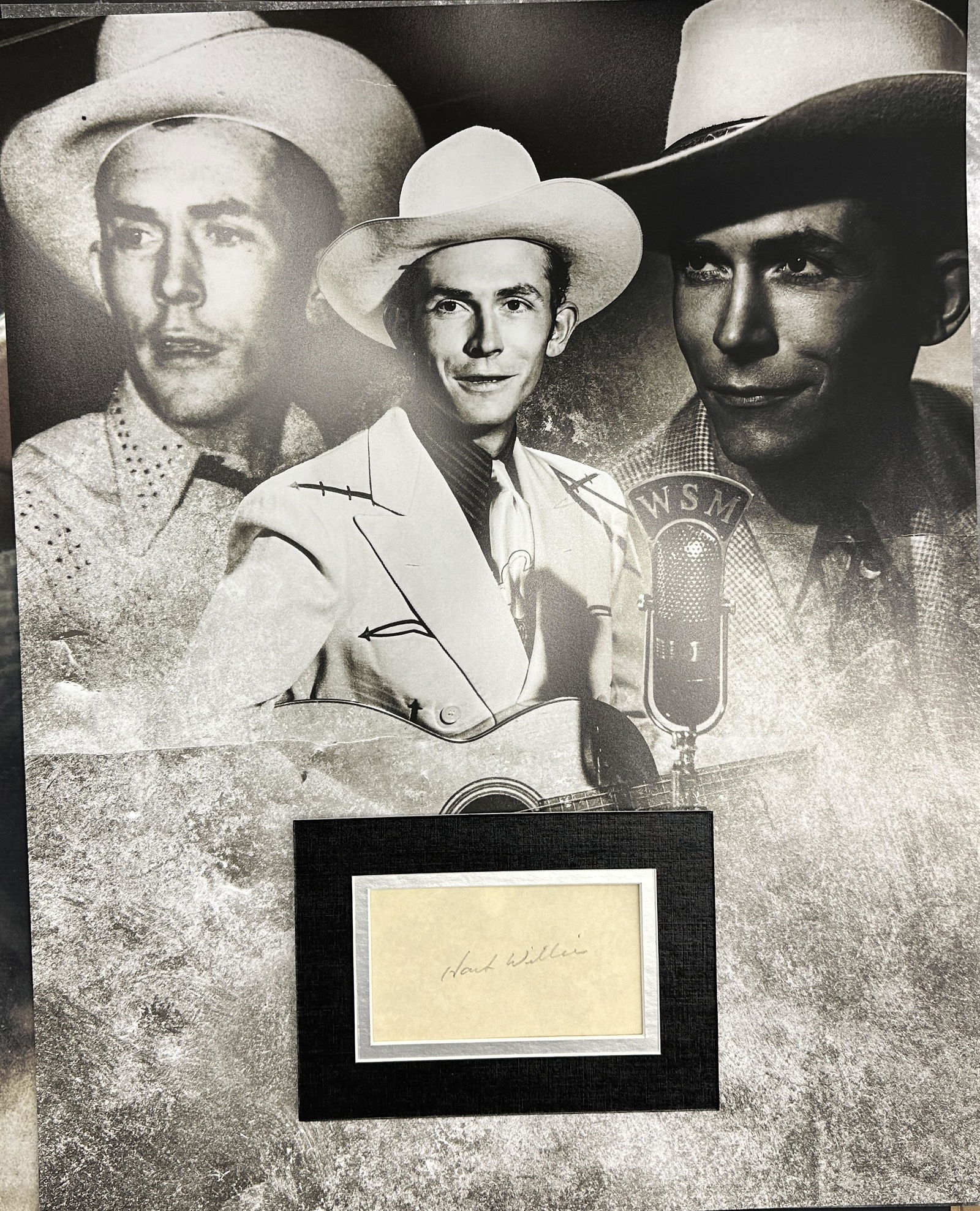 Hank Williams Sr Autographed Display (1 of 1)