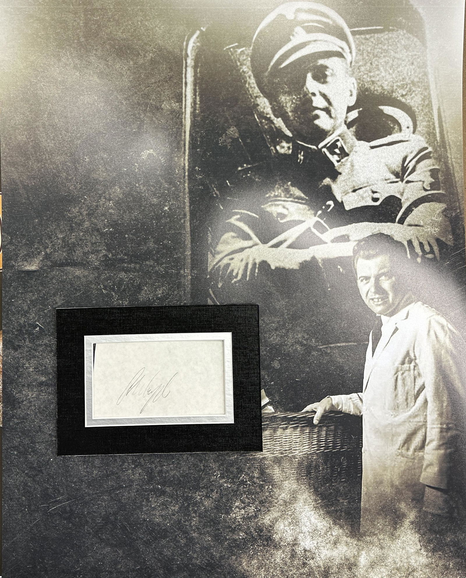 Josef Mengale Autographed Display (1 of 1)