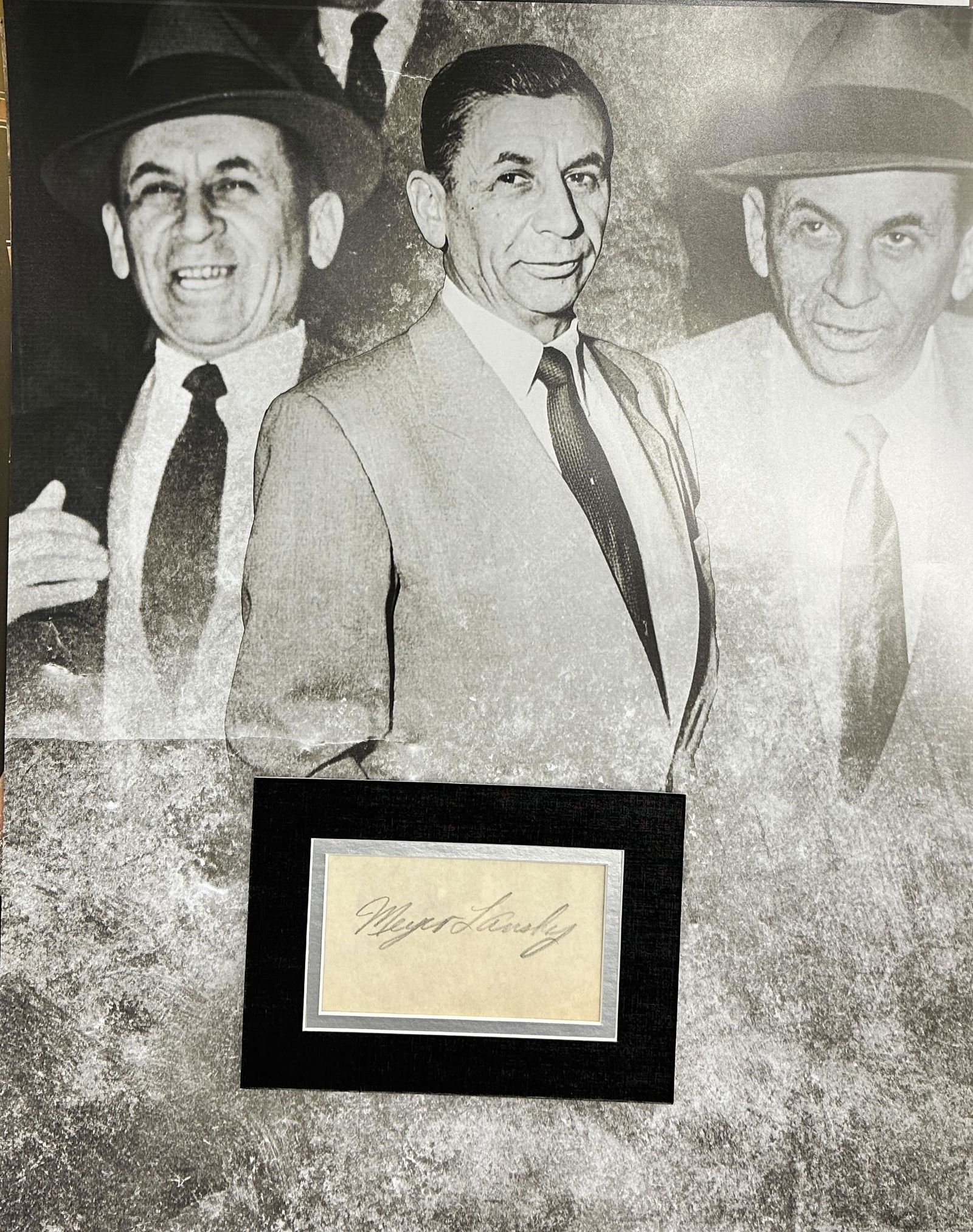 Meyer Lansky Autographed Display (1 of 1)