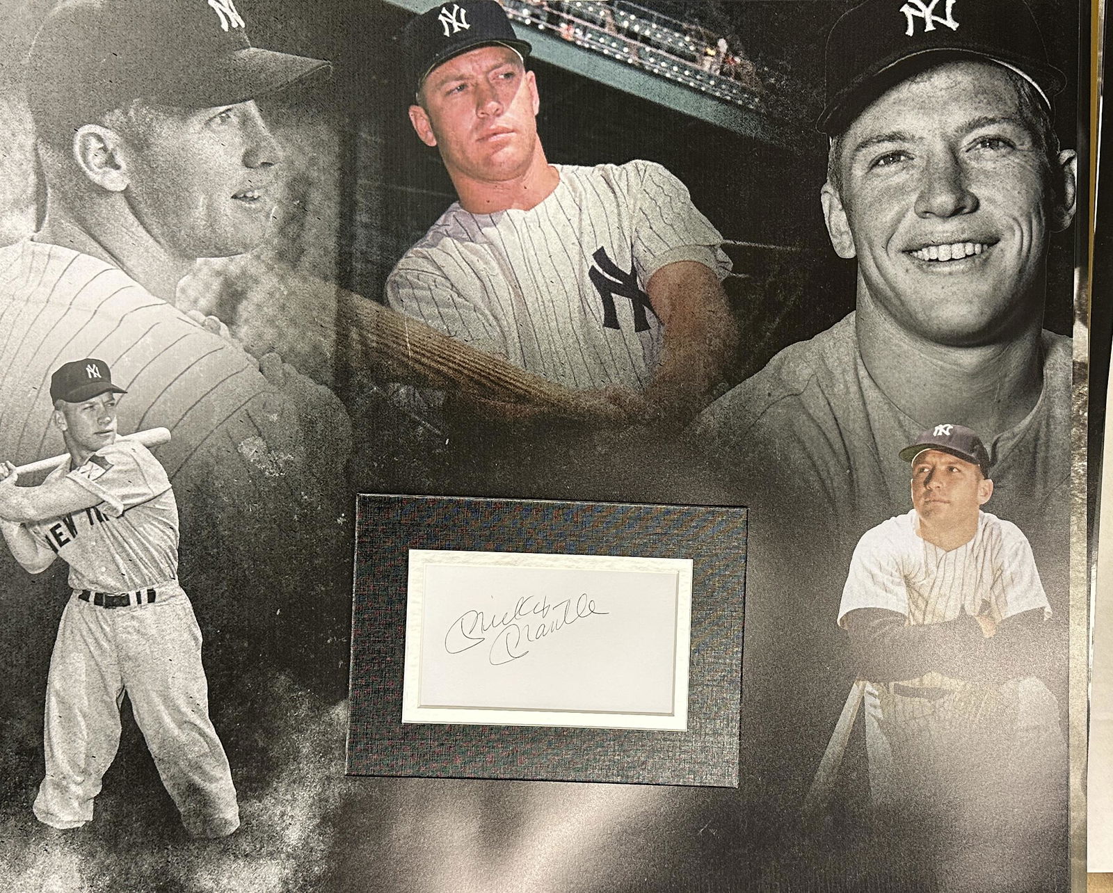 Mickey Mantle Autographed Display (1 of 1)