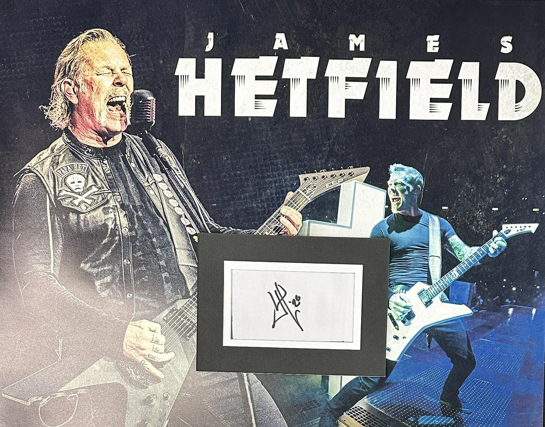 James Hetfield Autographed Display (1 of 1)