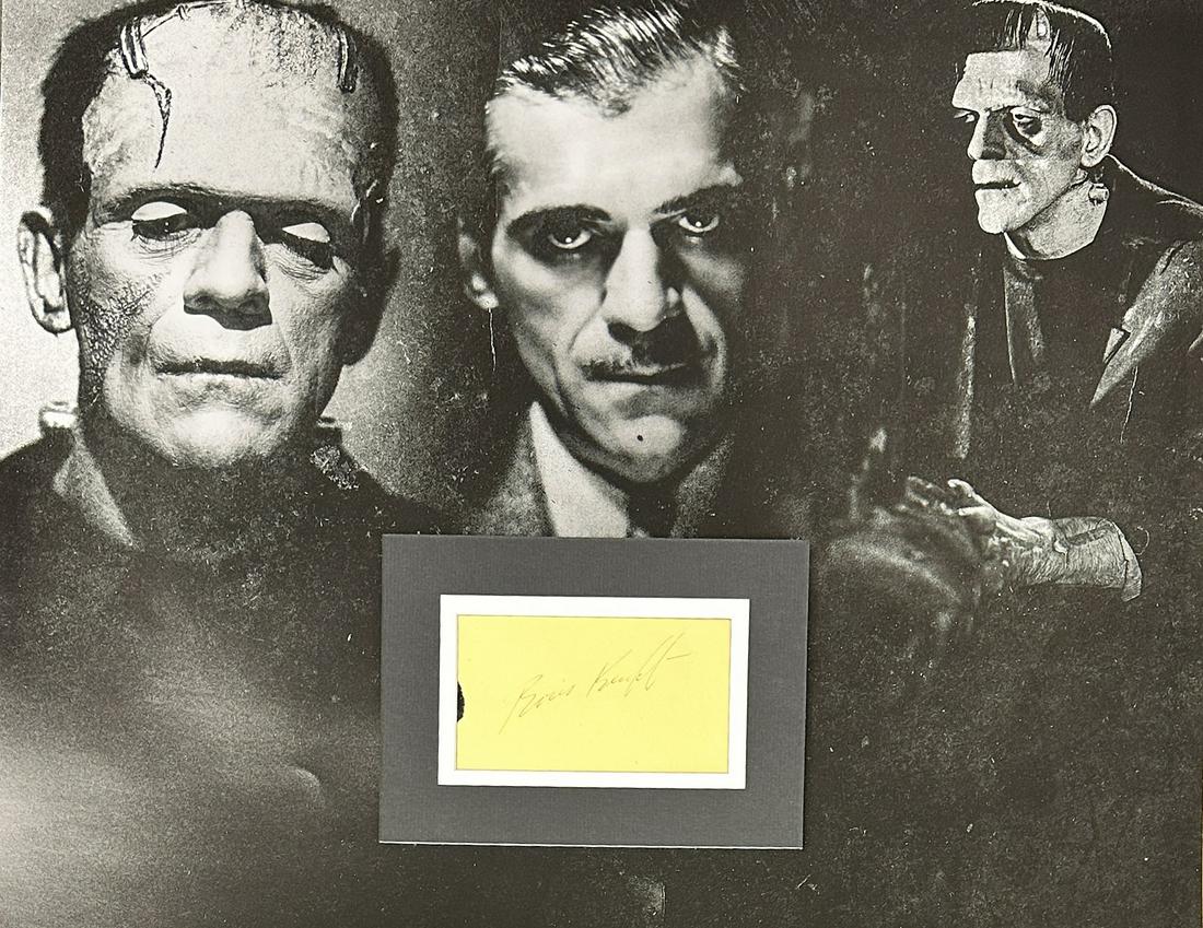 Boris Karloff Autographed Display (1 of 1)
