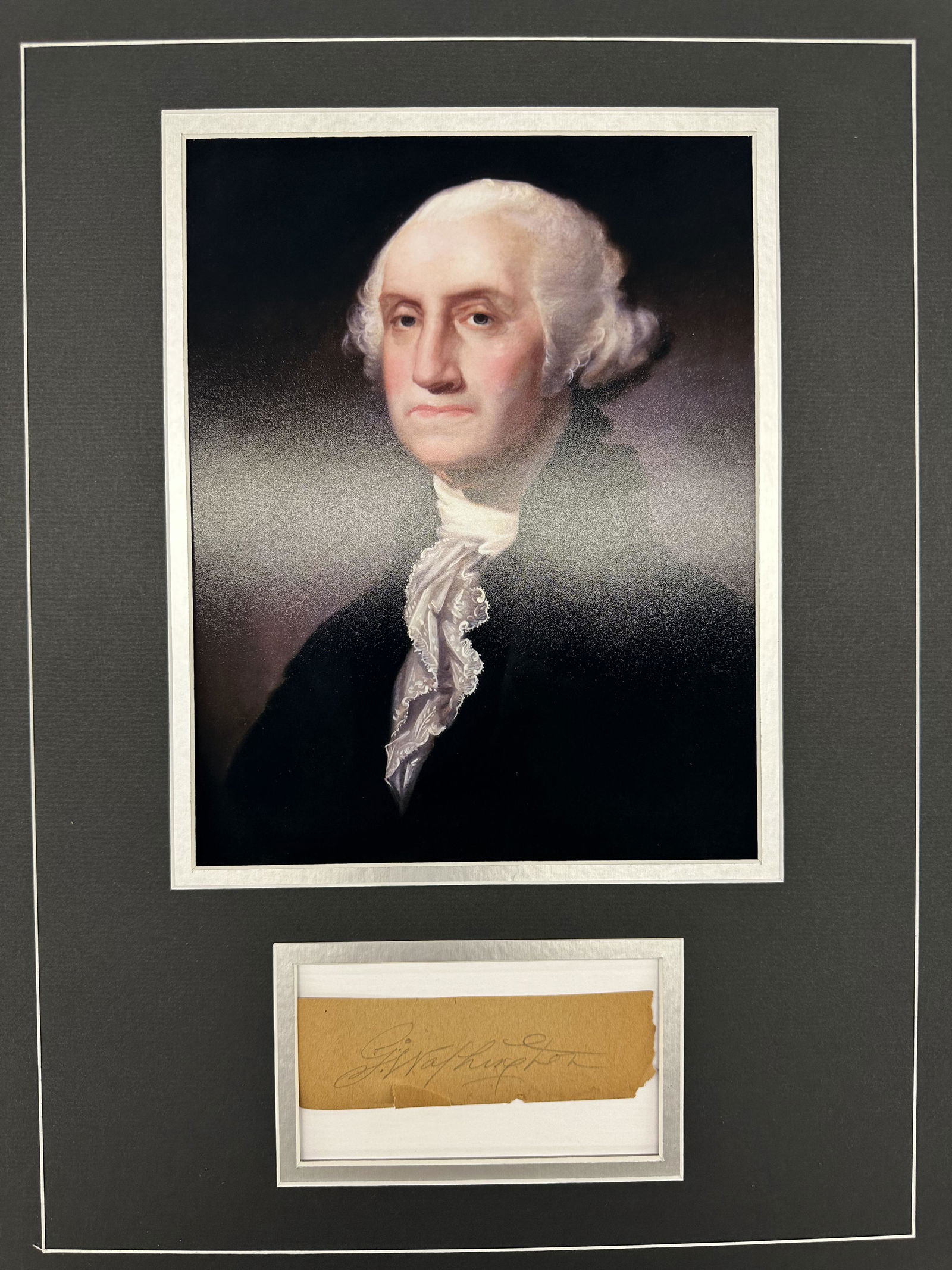 George WASHINGTON Autographed Display (1 of 1)