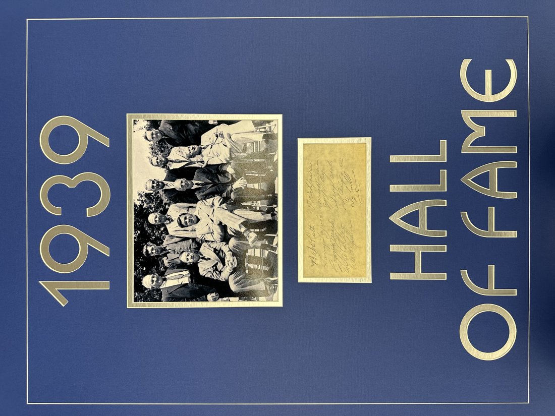 1939 HOF Induction Class RUTH JOHNSON MACK SPEAKER Display (1 of 1)