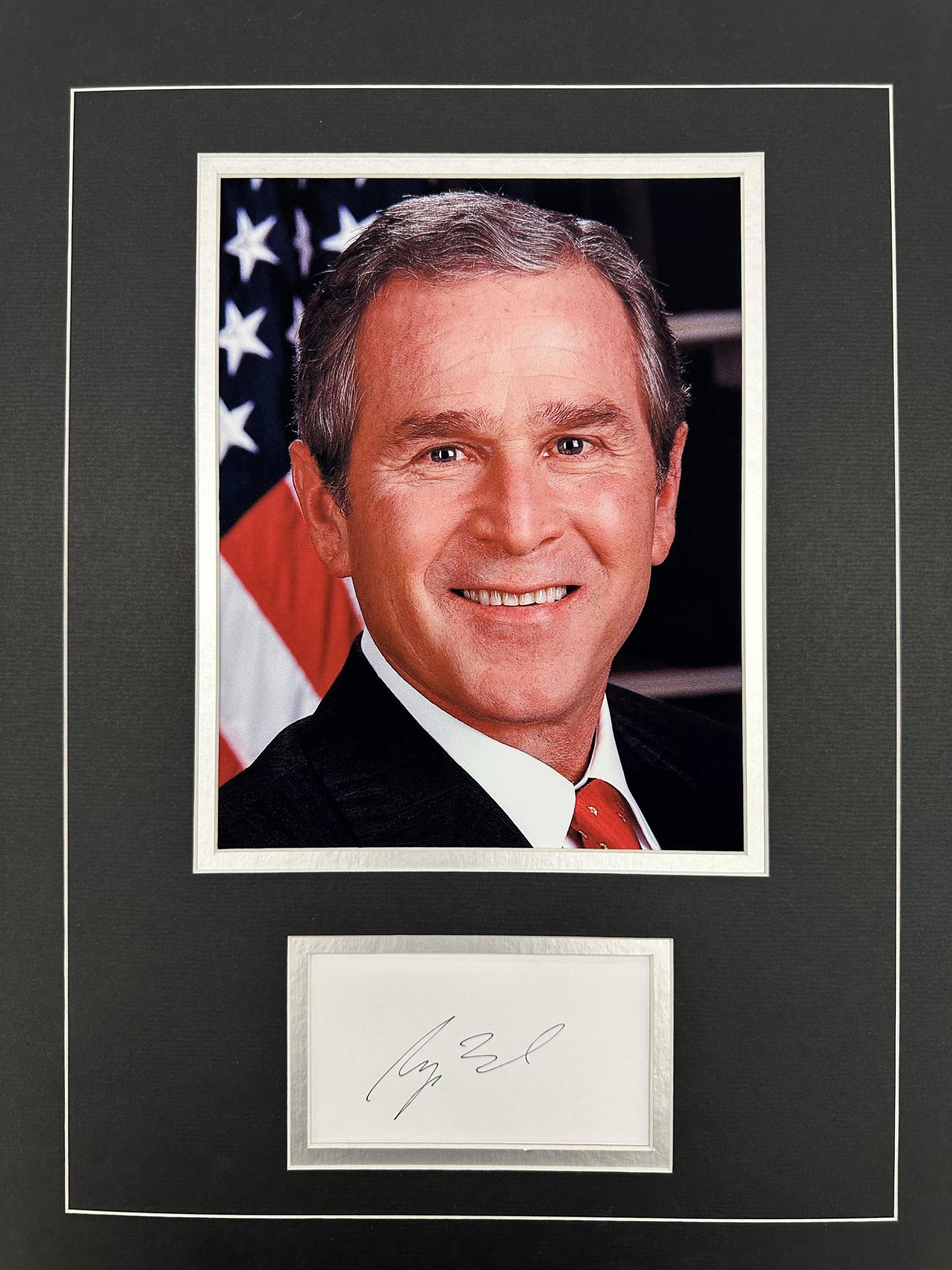 George W Bush Autographed Display (1 of 1)