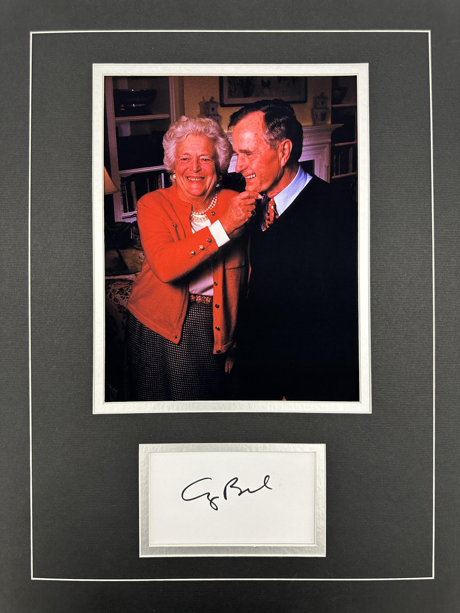 George H Bush Autographed Display (1 of 1)