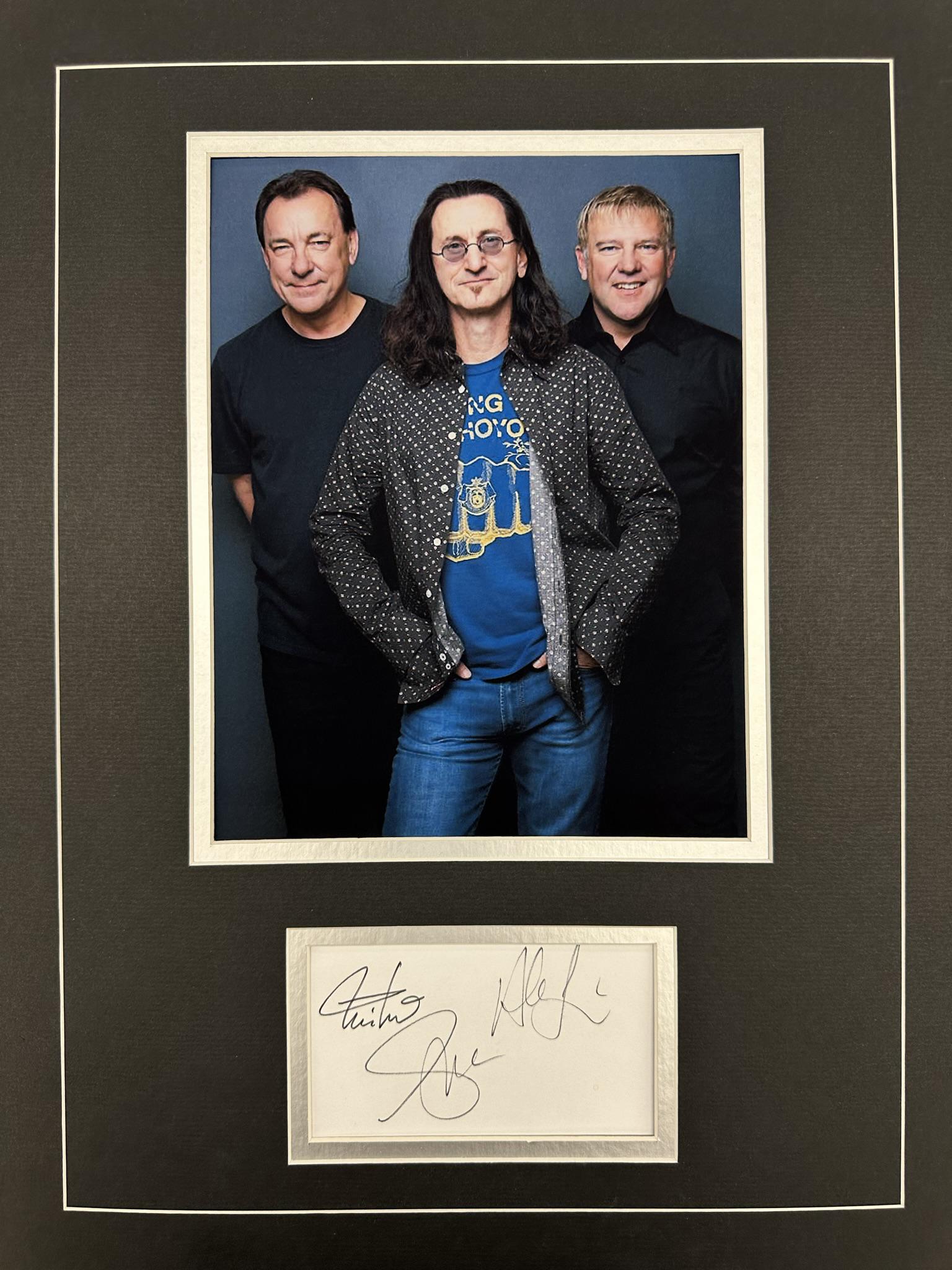Rush  Autographed Display (Peart/Lifeson/Lee) (1 of 1)