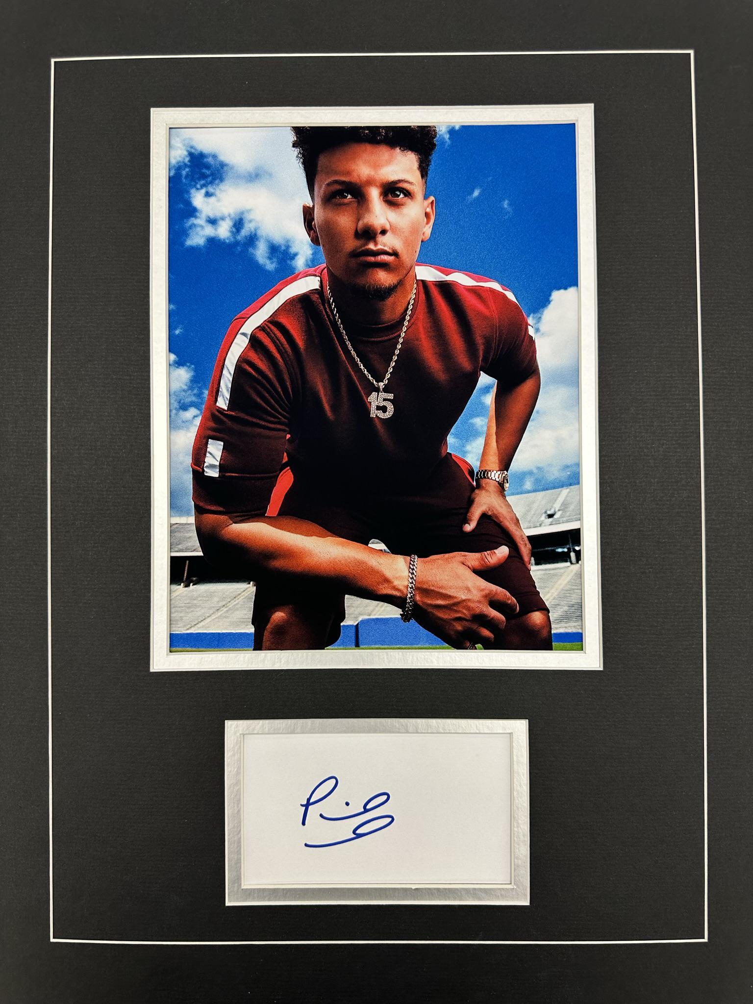 Patrick Mahomes Autographed Display (1 of 1)