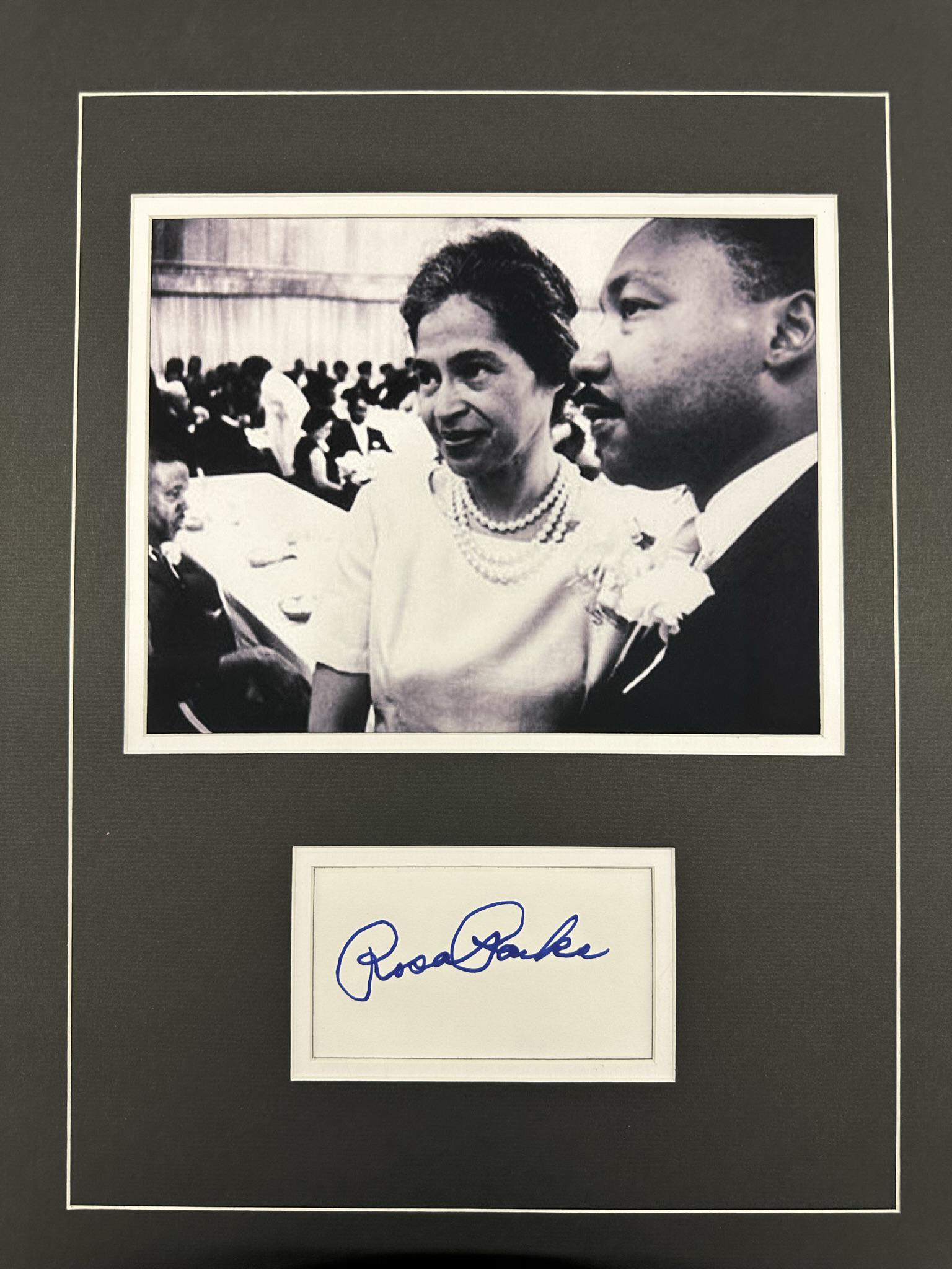 Rosa Parks Autographed Display (1 of 1)