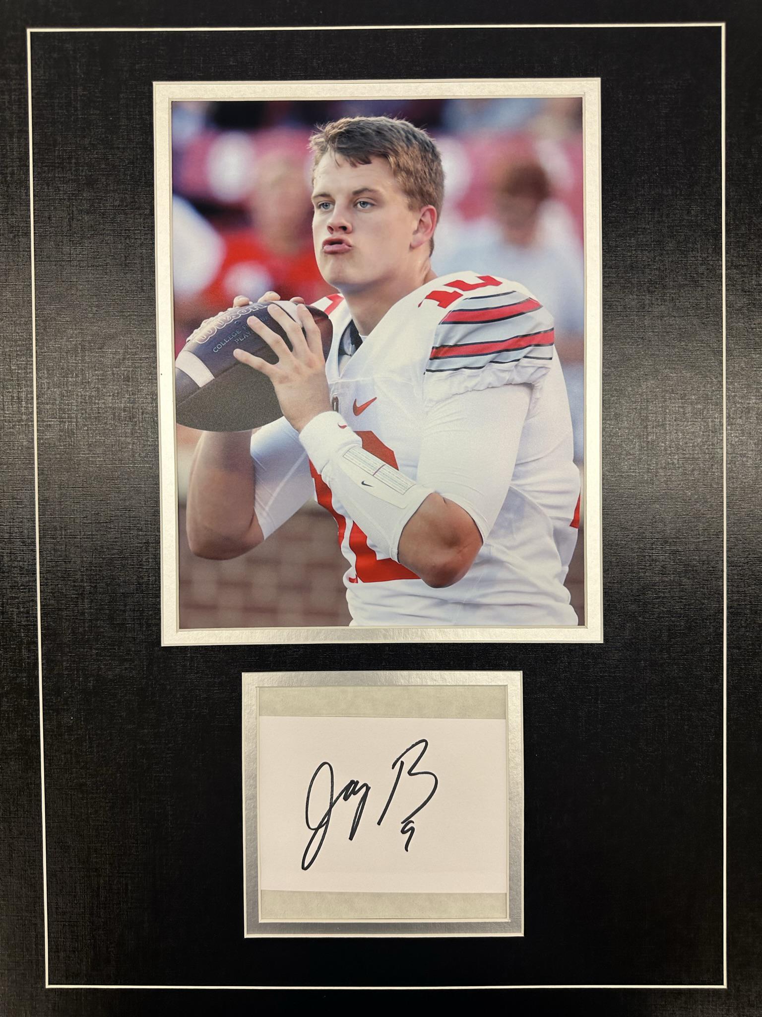 Joe Burrow Autographed Display (1 of 1)