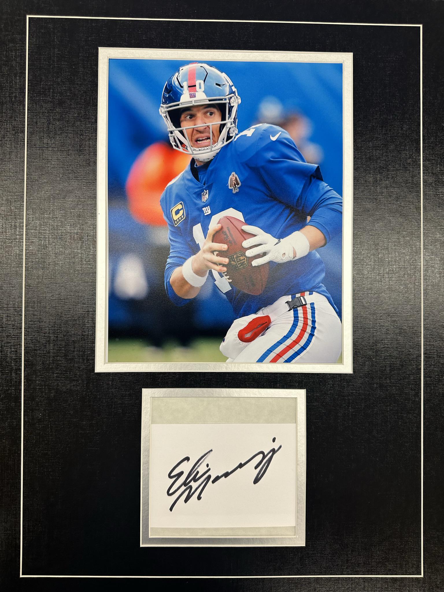 Eli Manning Autographed Display (1 of 1)