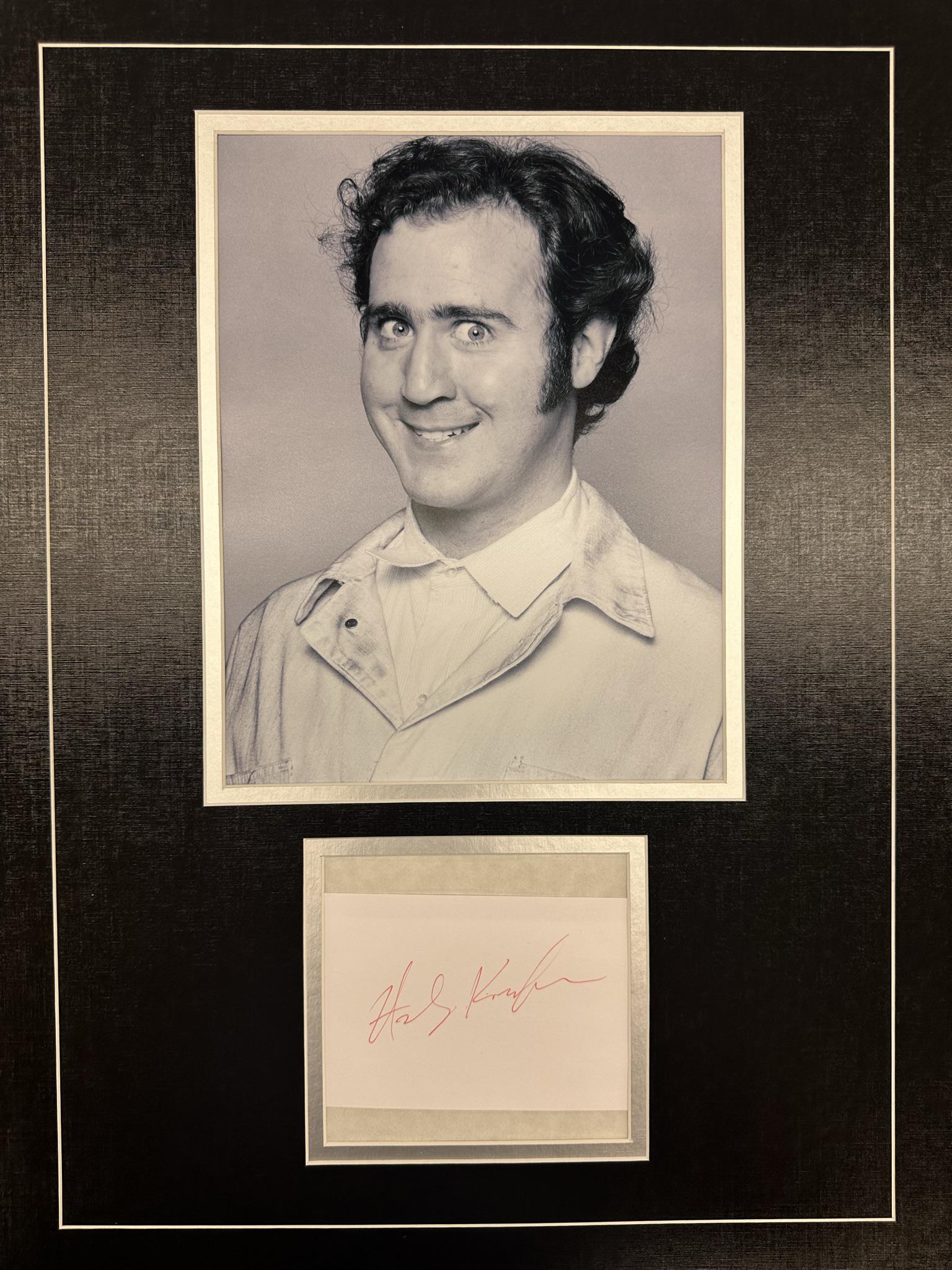 Andy Kaufman Autographed Display (1 of 1)