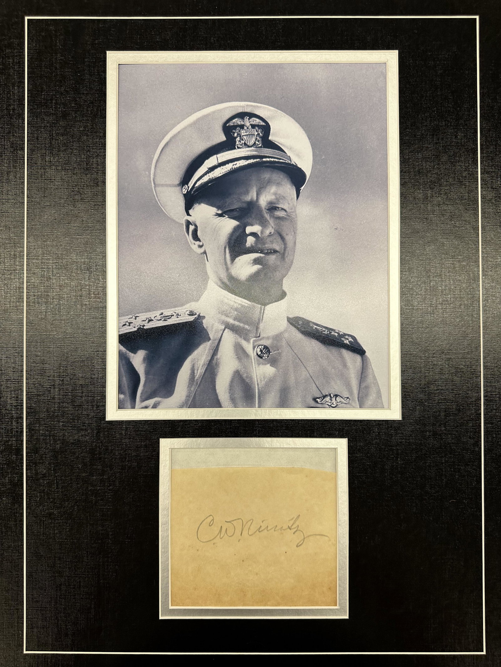 Admiral Nimitz Autographed Display (1 of 1)